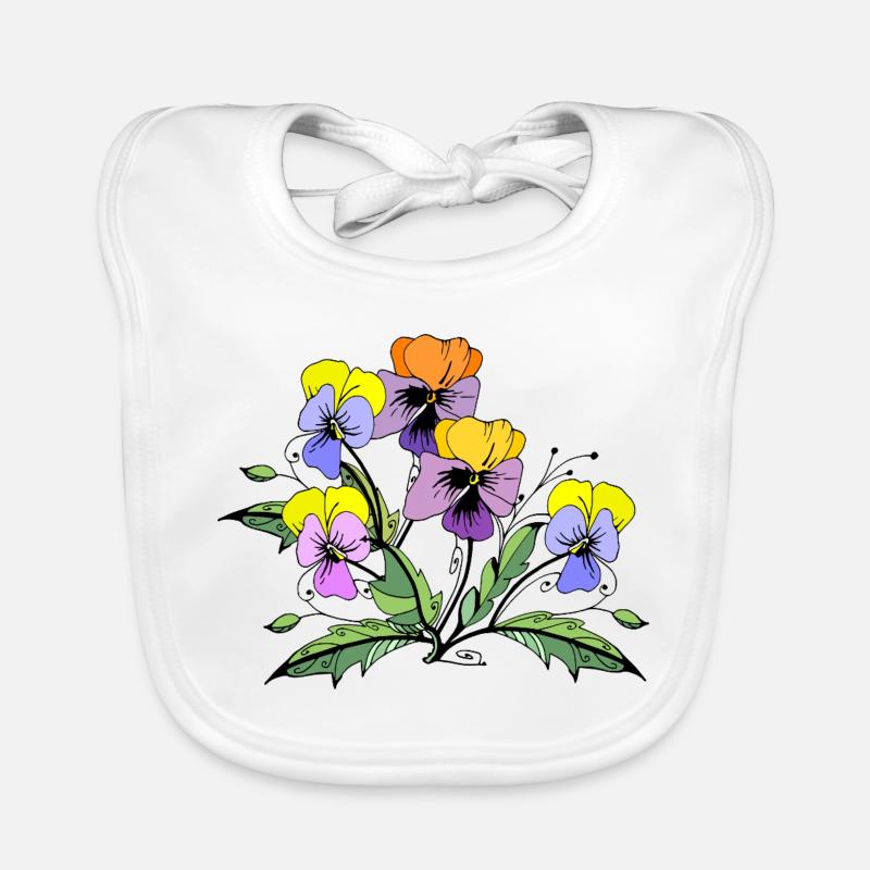 Blumen Baby Bio-Lätzchen