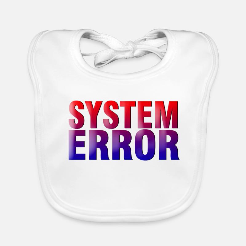Systemfehler Gradient Typo Baby Bio-Lätzchen