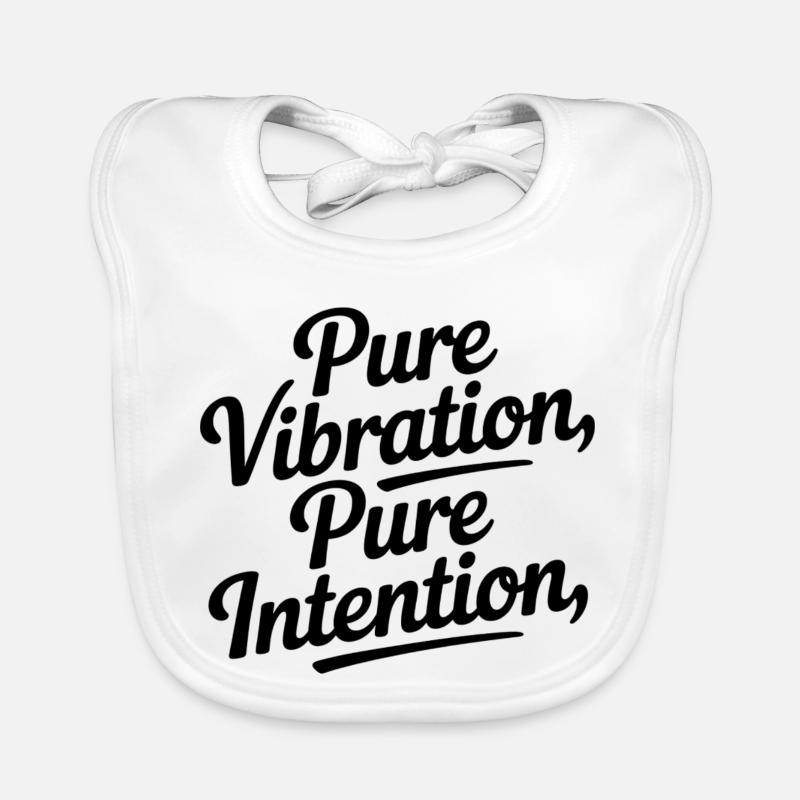 Pure Vibration Pure Intention Organic Baby Bibs