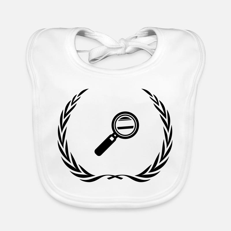 Lupe Symbol Kranz Baby Bio-Lätzchen