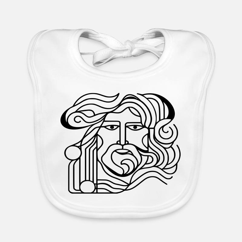 Antiker Mann. Baby Bio-Lätzchen