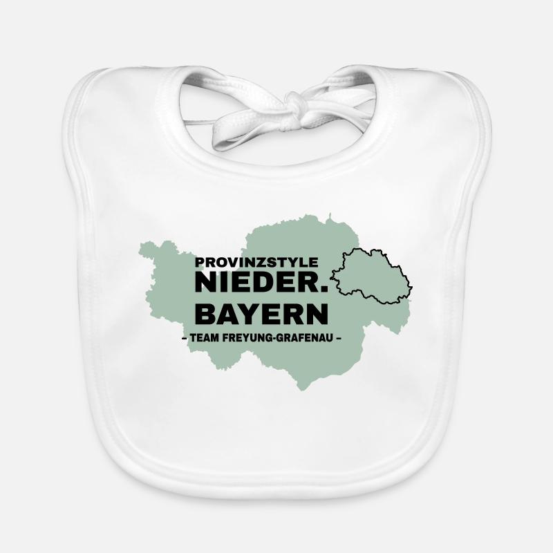 Basse-Bavière | FREYUNG-GRAFENAU - Bavoir bio Bébé - blanc