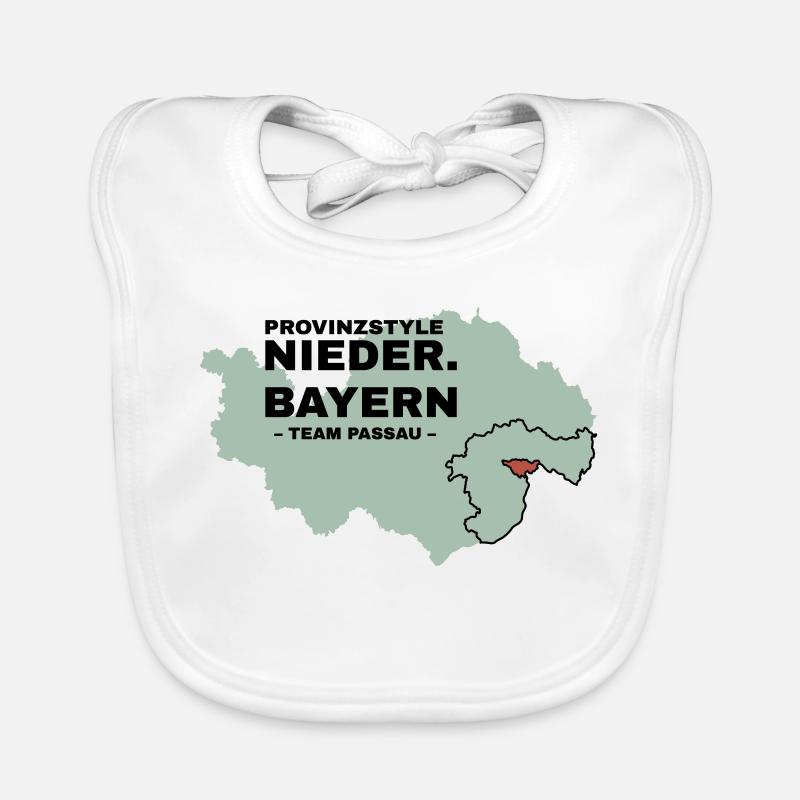 Basse-Bavière | PASSAU - Bavoir bio Bébé - blanc