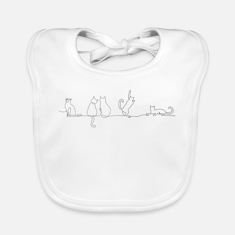 Katze Katze Katze Baby Bio-Lätzchen