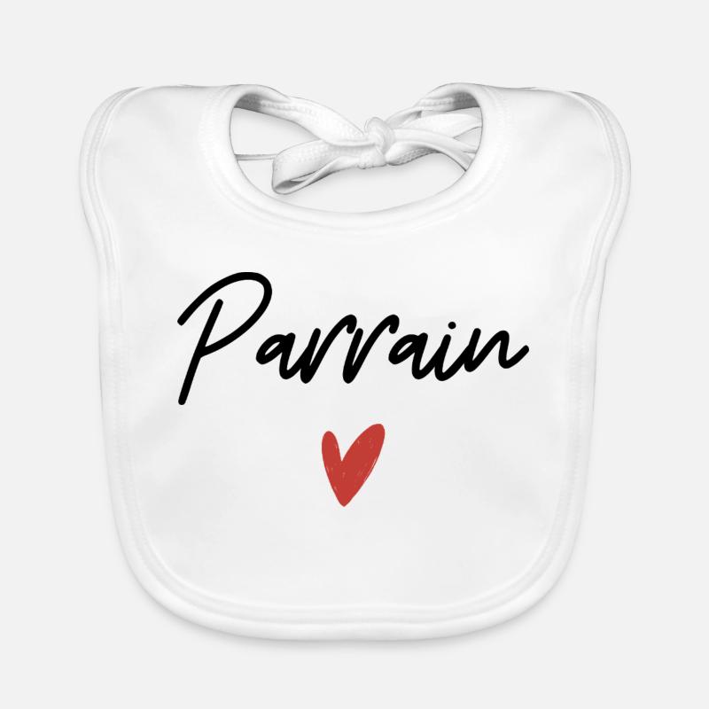 Pate Herz Geschenkidee Baby Bio-Lätzchen