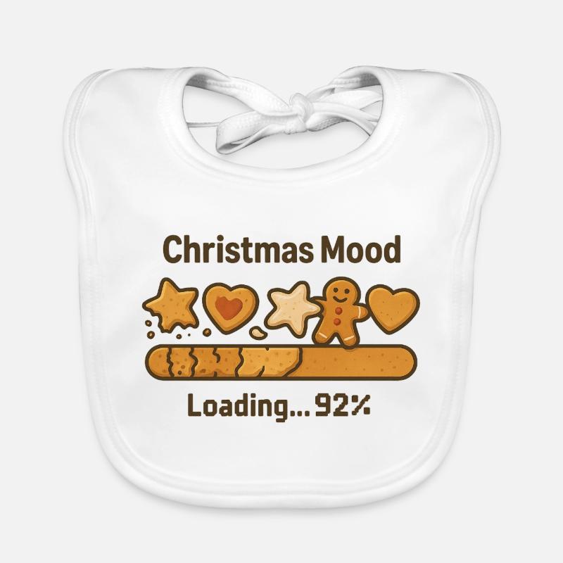 Weihnachtslaune Plätzchen Loading Baby Bio-Lätzchen