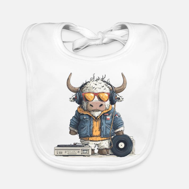 Taurus DJ avec casque Bavoir bio Bébé