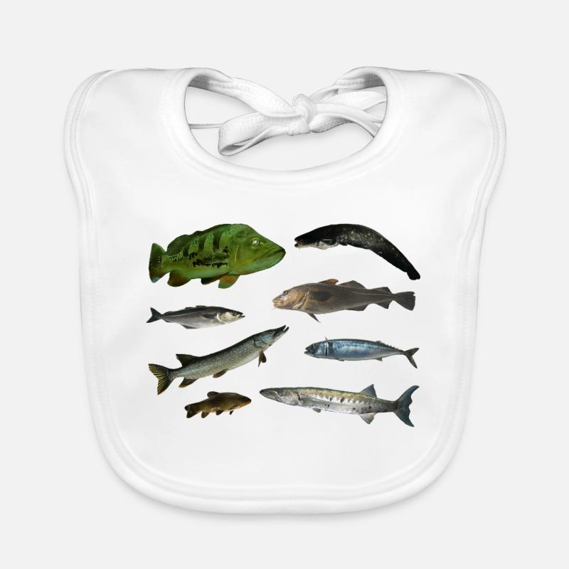 Poissons Bavoir bio Bébé