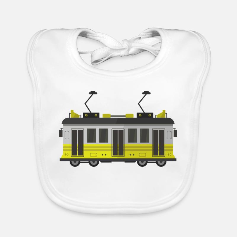 Tram Organic Baby Bibs