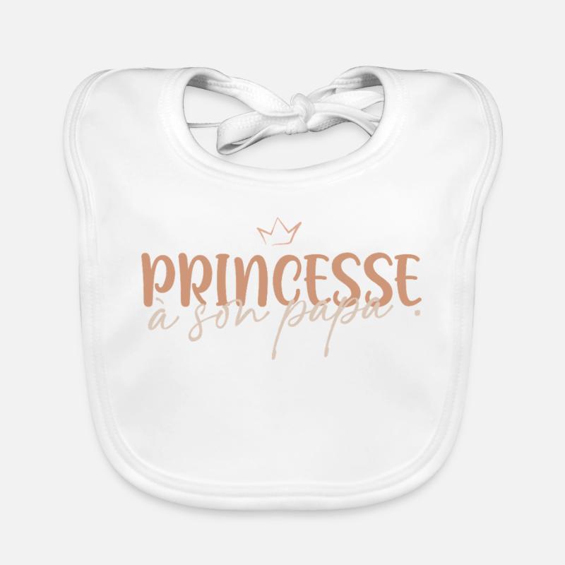 Princesse à son papa Bavoir bio Bébé
