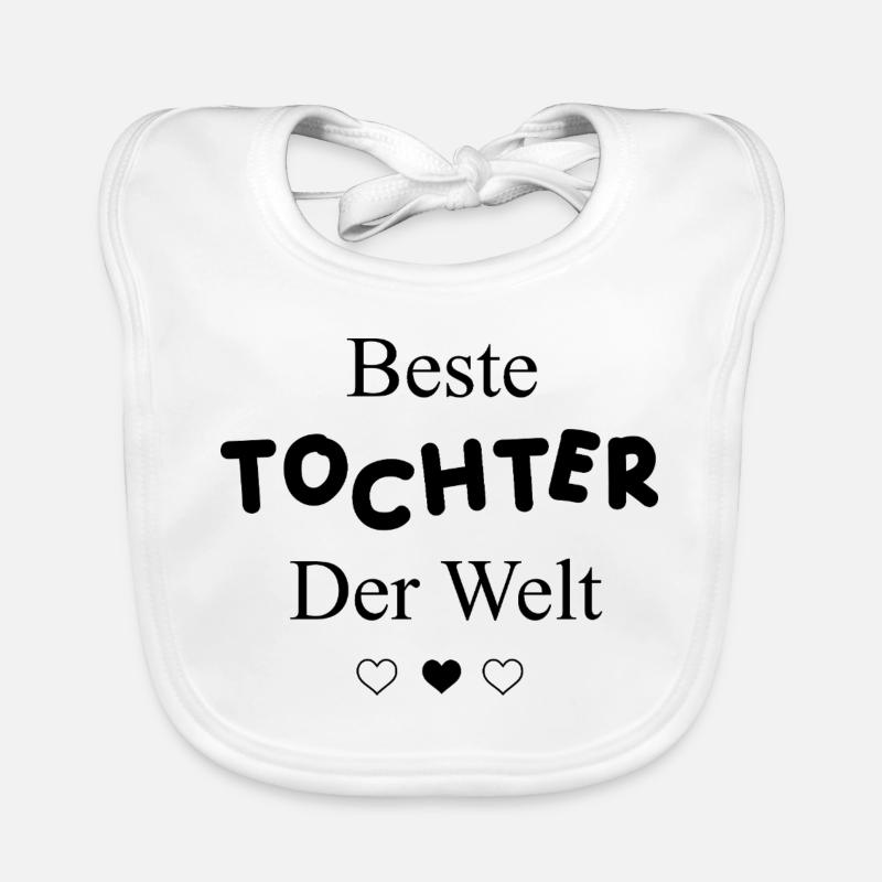Beste Tochter der Welt Geschenk Eltern Kind Liebe Baby Bio-Lätzchen