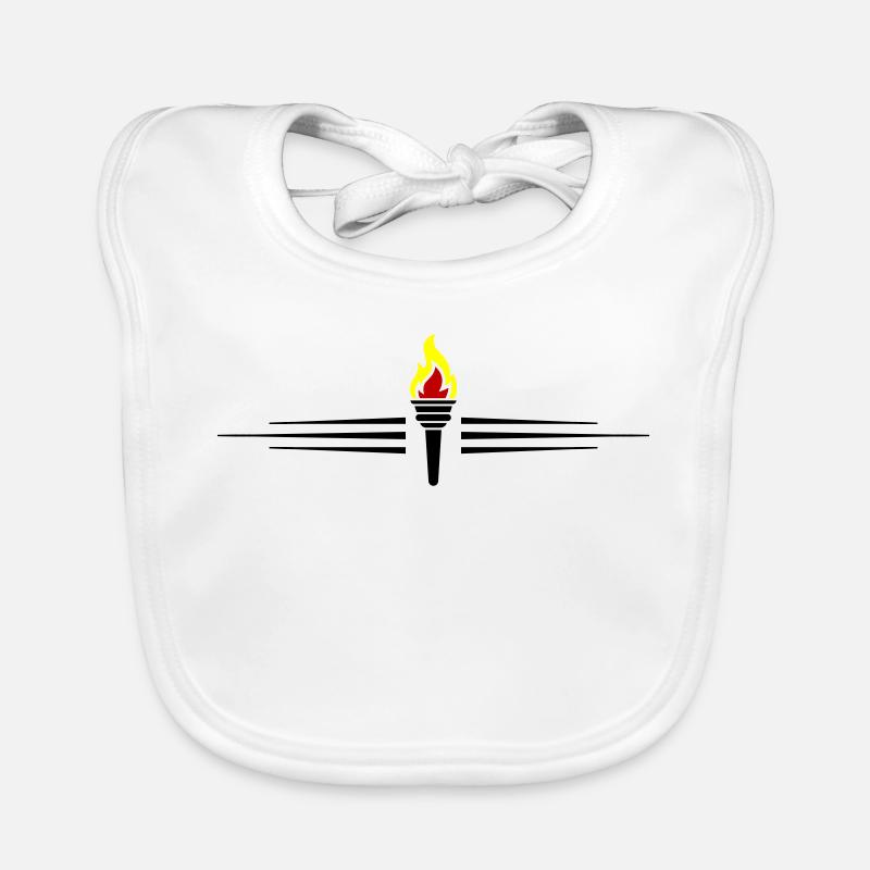 Torch Symbol Line Organic Baby Bibs