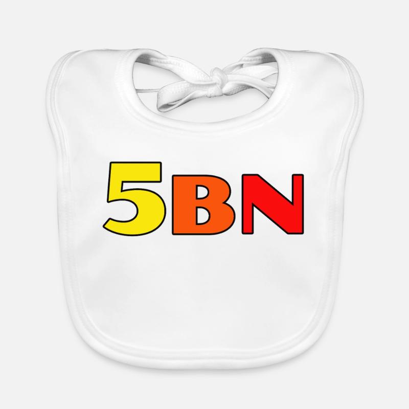 Lettres en bloc à explosion couleur 5BN Bavoir bio Bébé