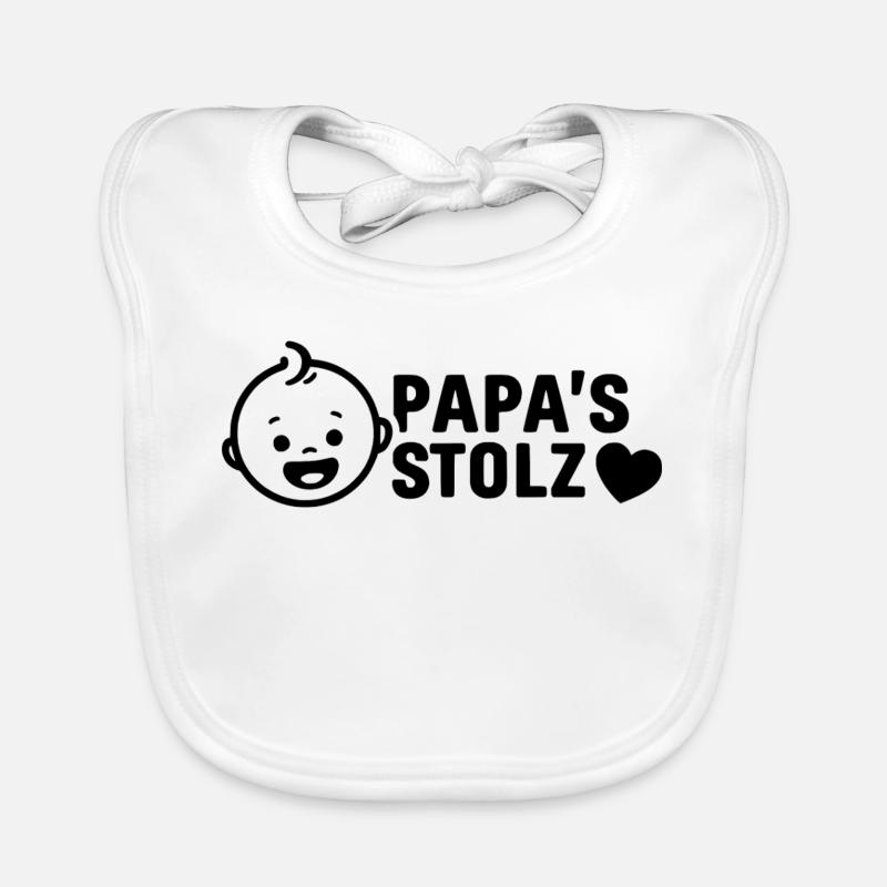 Dad's Pride - Gift for Expectant Fathers Birth Organic Baby Bibs