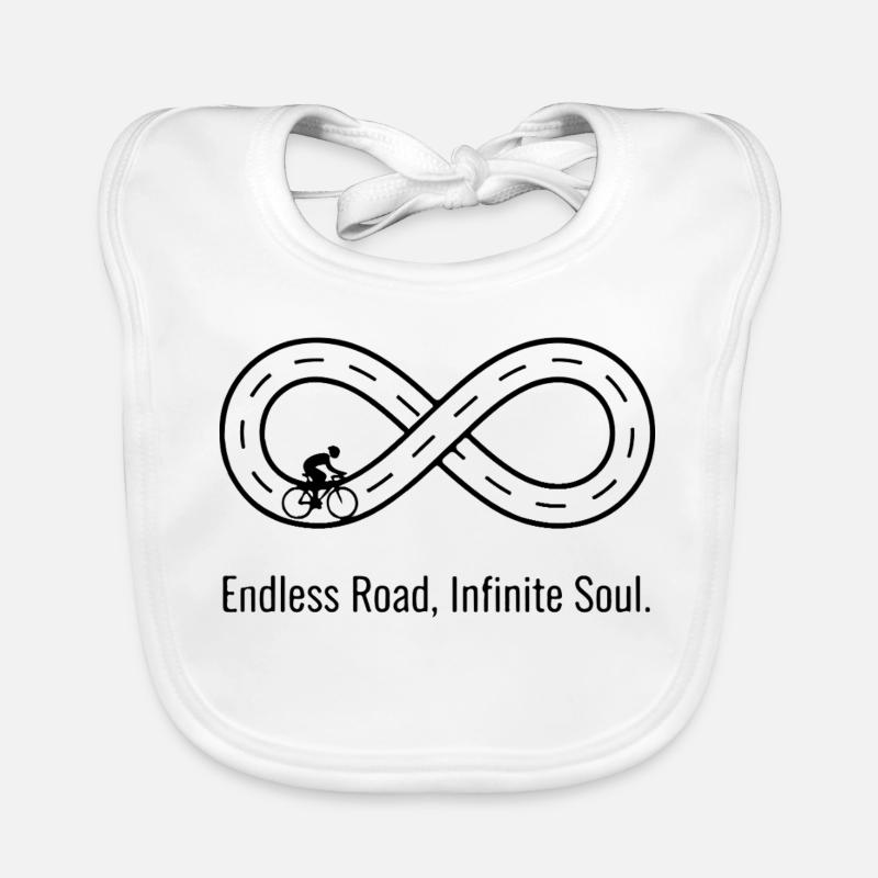 Endlose Straße, Unendliche Seele: Infinity Symbol Road Baby Bio-Lätzchen