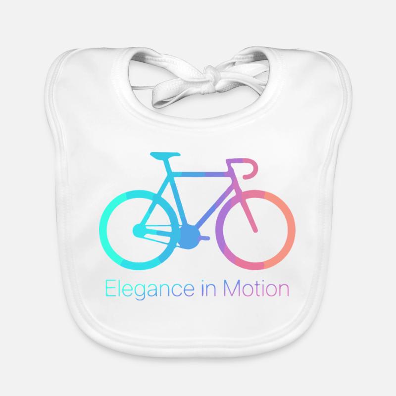 Elegance in Motion Bicycle Organic Baby Bibs