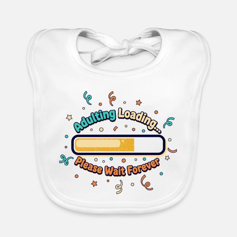 Adulting Loading Forever Organic Baby Bibs