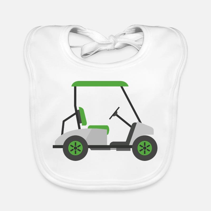 Golf carts Organic Baby Bibs
