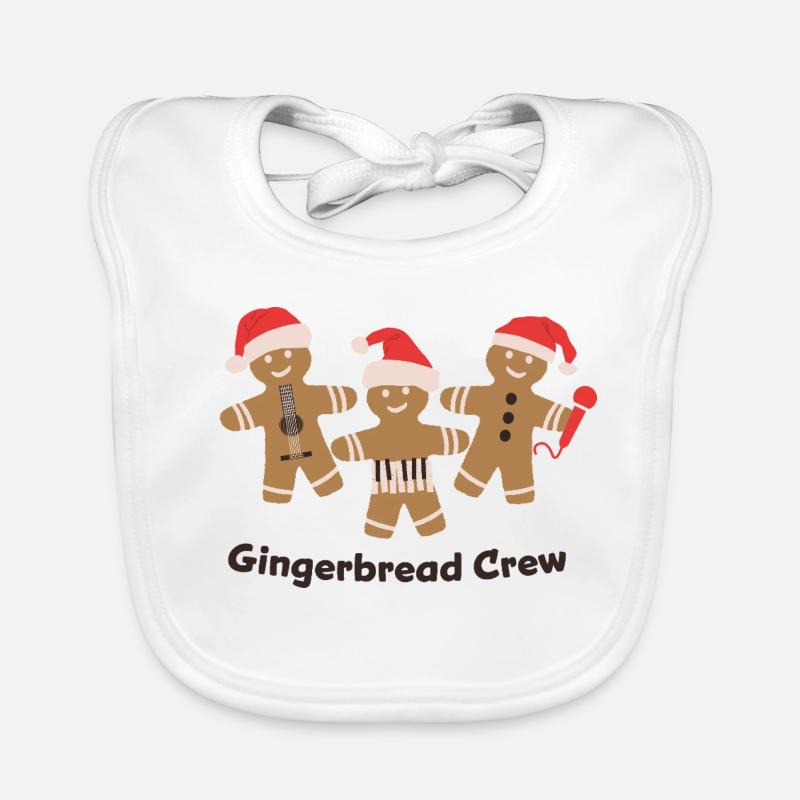 Musique du Gingerbread Crew Bavoir bio Bébé