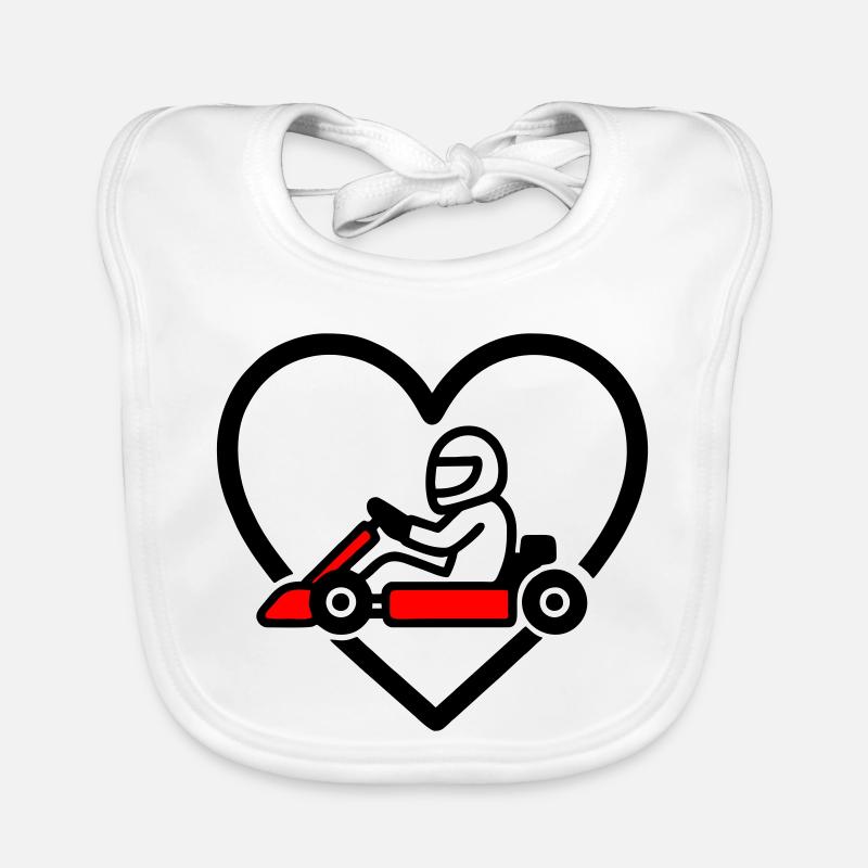 Karting Heart – Passion Speed Bavoir bio Bébé