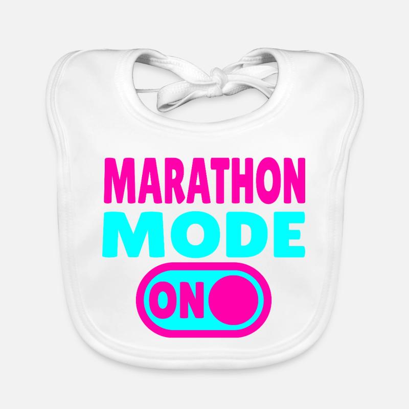 Mode marathon activé – Courir avec passion Bavoir bio Bébé