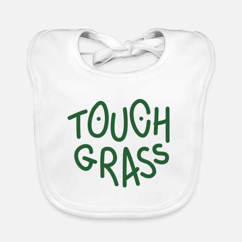 Touch grass Organic Baby Bibs