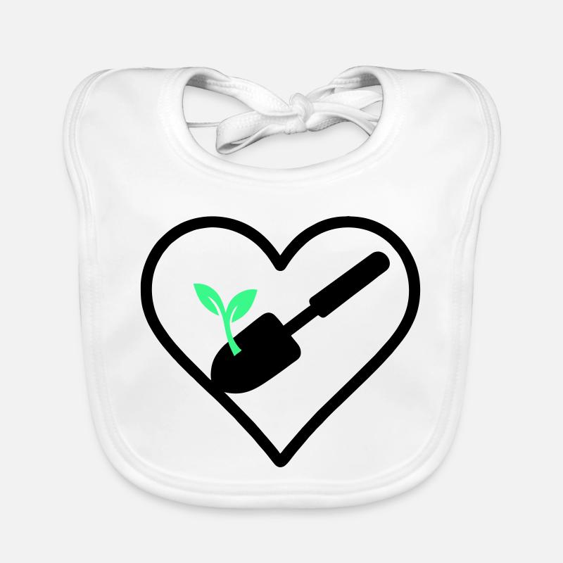 Gardening Heart – Grüne Leidenschaft Baby Bio-Lätzchen