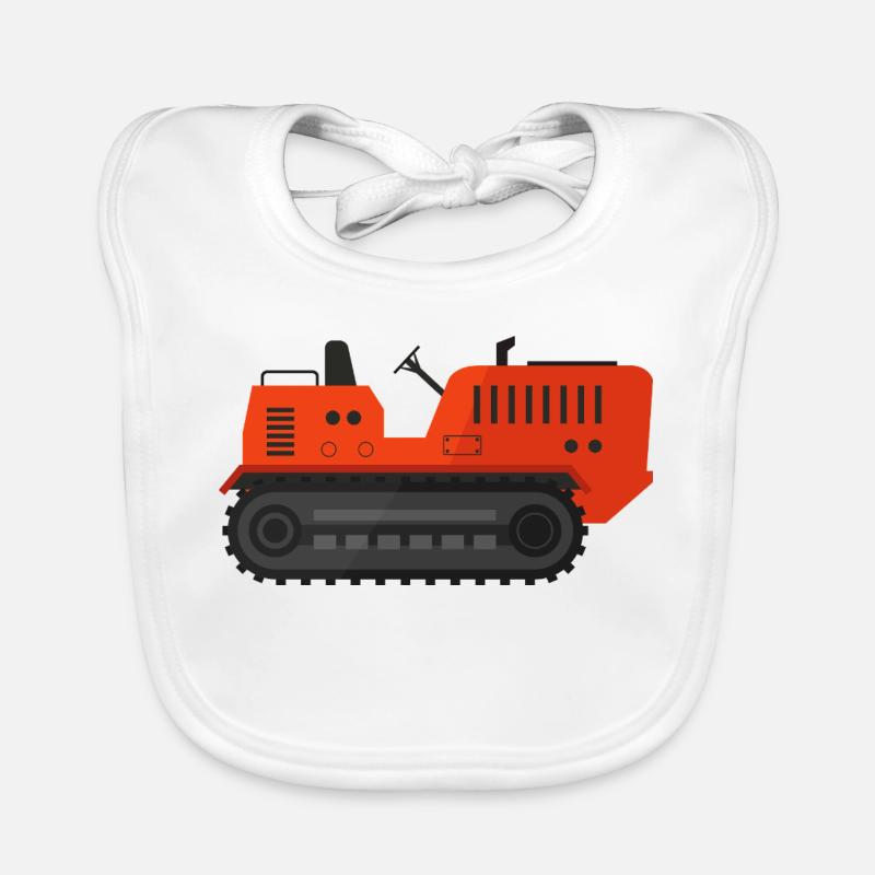 Crawler tractor Organic Baby Bibs