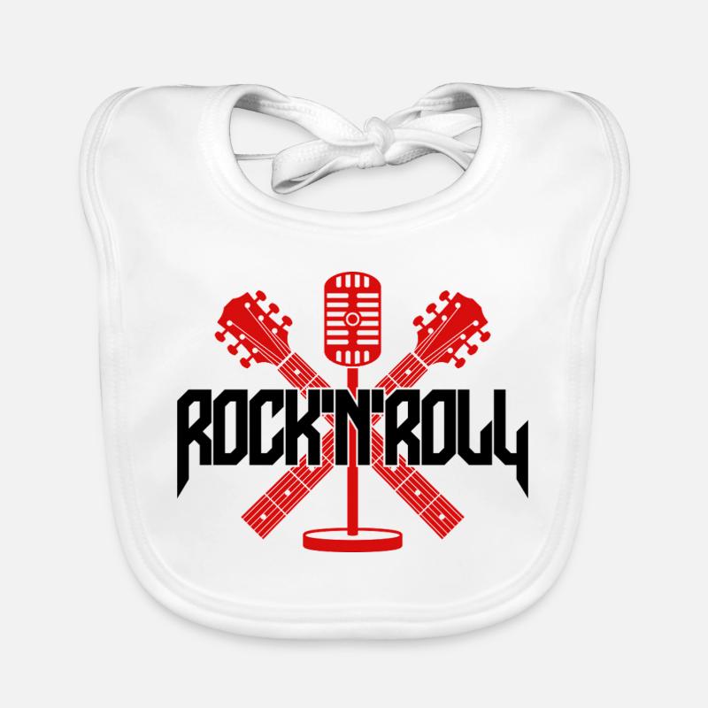 Micro et guitares Rock 'n' Roll Bavoir bio Bébé