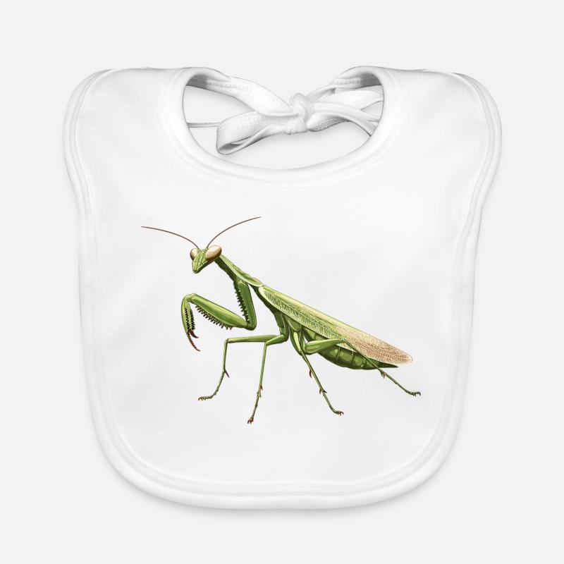 Praying mantises Praying mantis Organic Baby Bibs