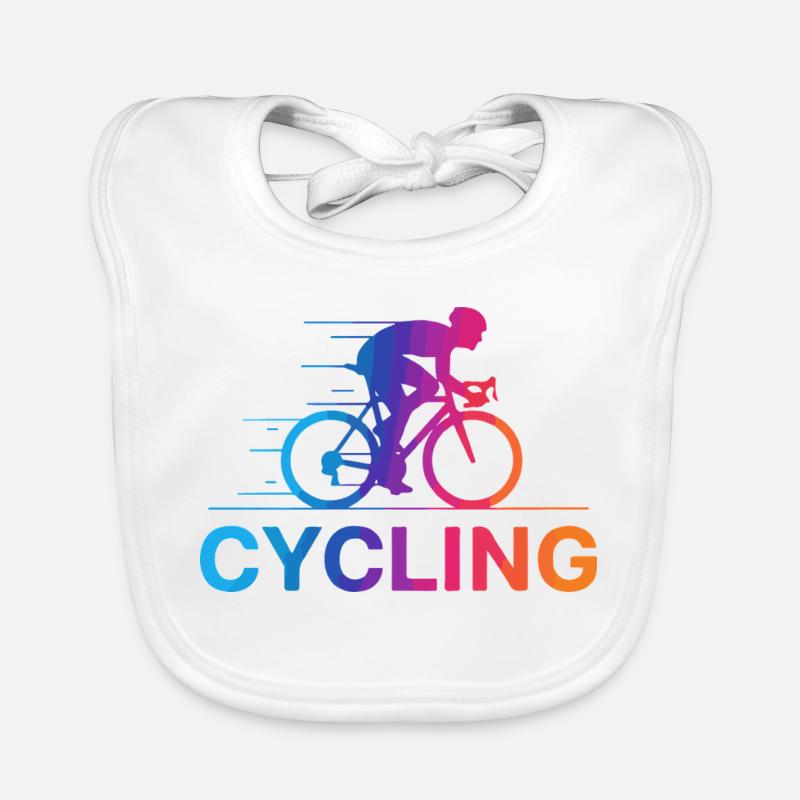 Gradient vibrant du cyclisme Bavoir bio Bébé