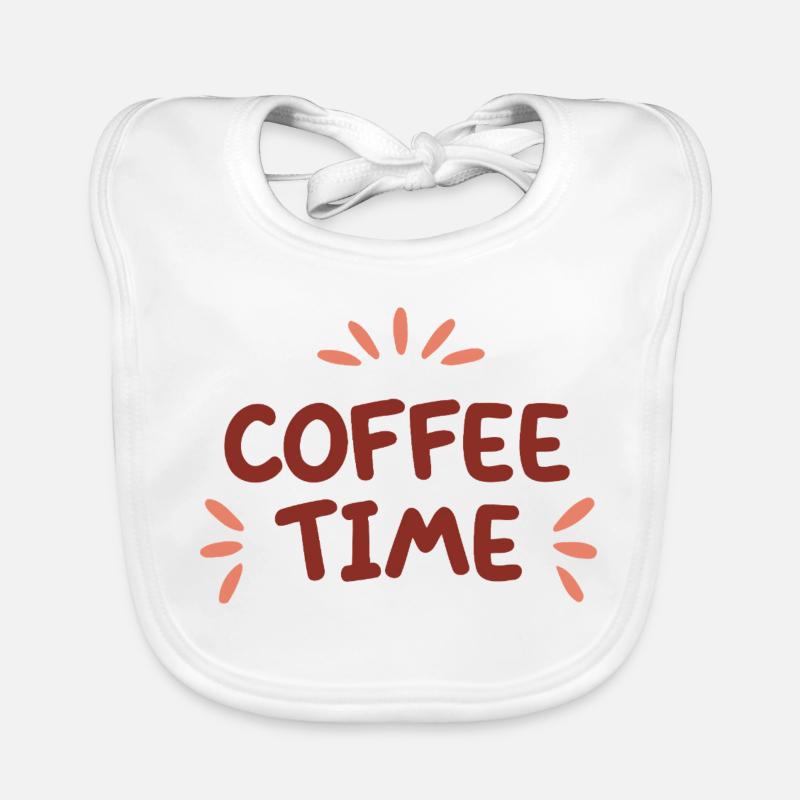 Coffee Time Couleurs Café Bavoir bio Bébé