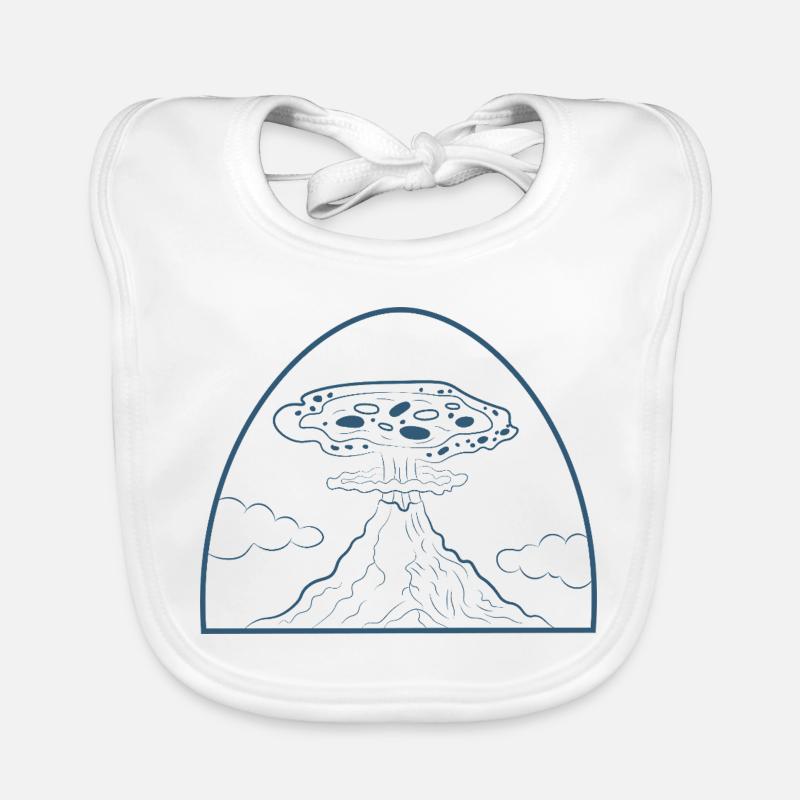 Pizza Vulcano Bavoir bio Bébé
