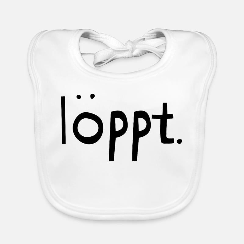 Loeppt-noir Bavoir bio Bébé