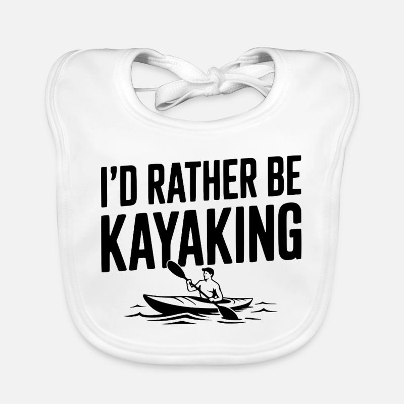 I’d Rather be Kayaking Organic Baby Bibs