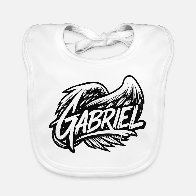 Erzengel Gabriel | Einfacher Graffiti-Stil Baby Bio-Lätzchen
