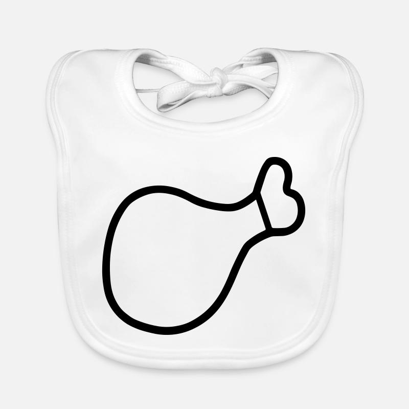 Hühnerschenkel Baby Bio-Lätzchen