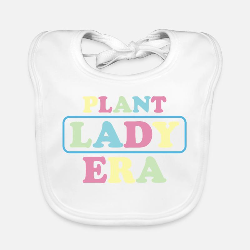 Pastel Lady Plant Era Organic Baby Bibs