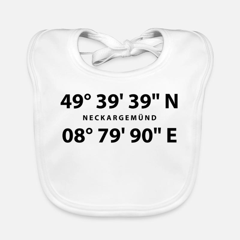Neckargemünd avec coordonnées GPS Bavoir bio Bébé