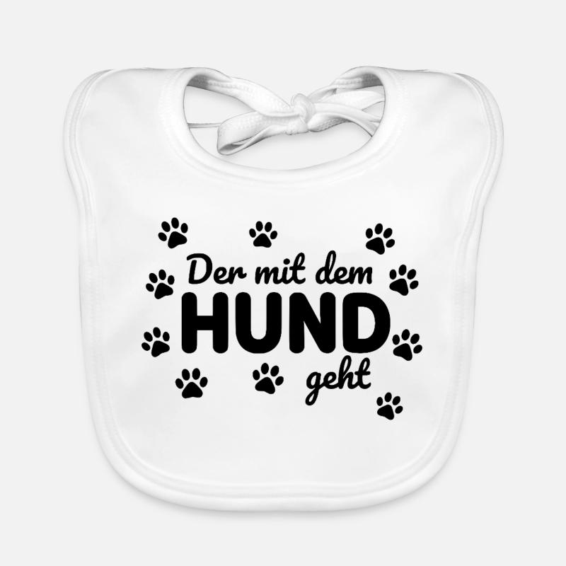 Funny Dog Saying Statement Walk Organic Baby Bibs