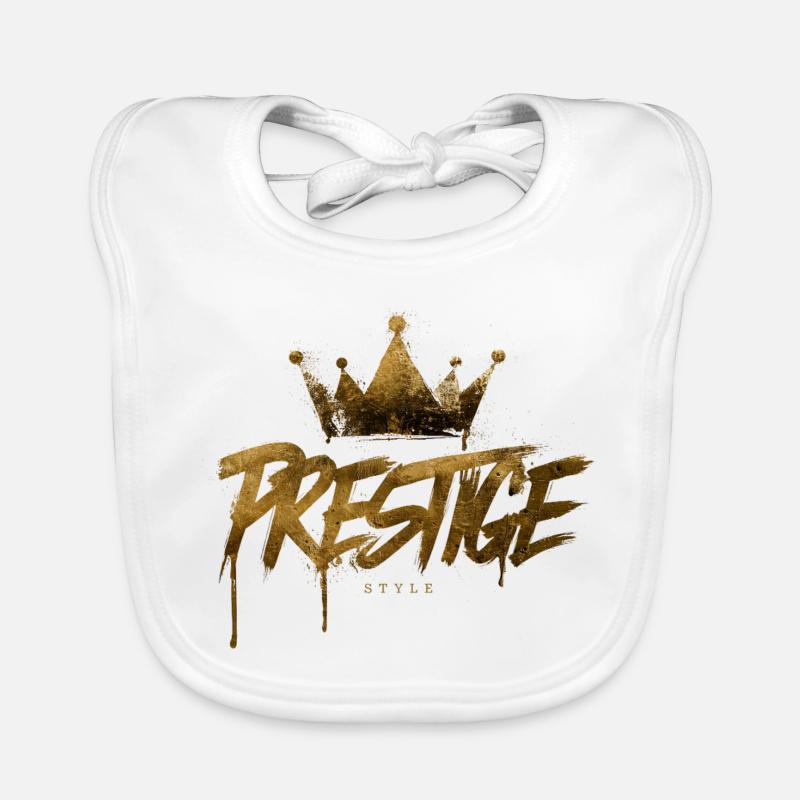 Golden crown manuscript Organic Baby Bibs