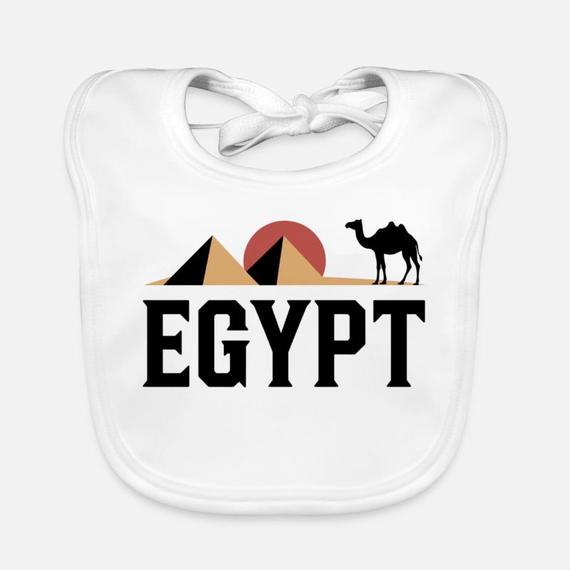 Pyramides à la lumière du désert Bavoir bio Bébé