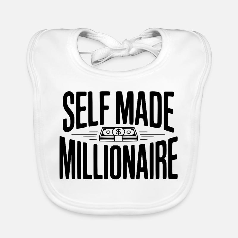 Self Made Millionaire Organic Baby Bibs