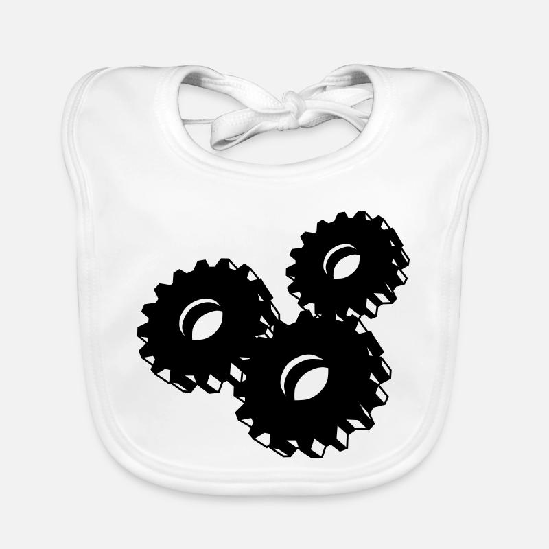 Roue dentée Bavoir bio Bébé