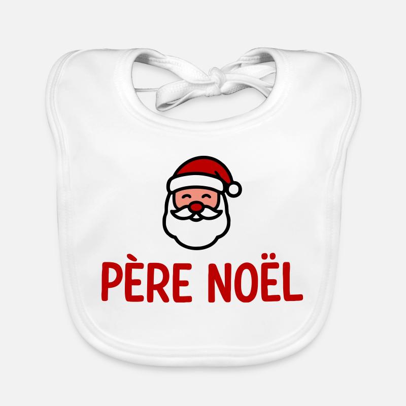 Santa Claus humor Organic Baby Bibs