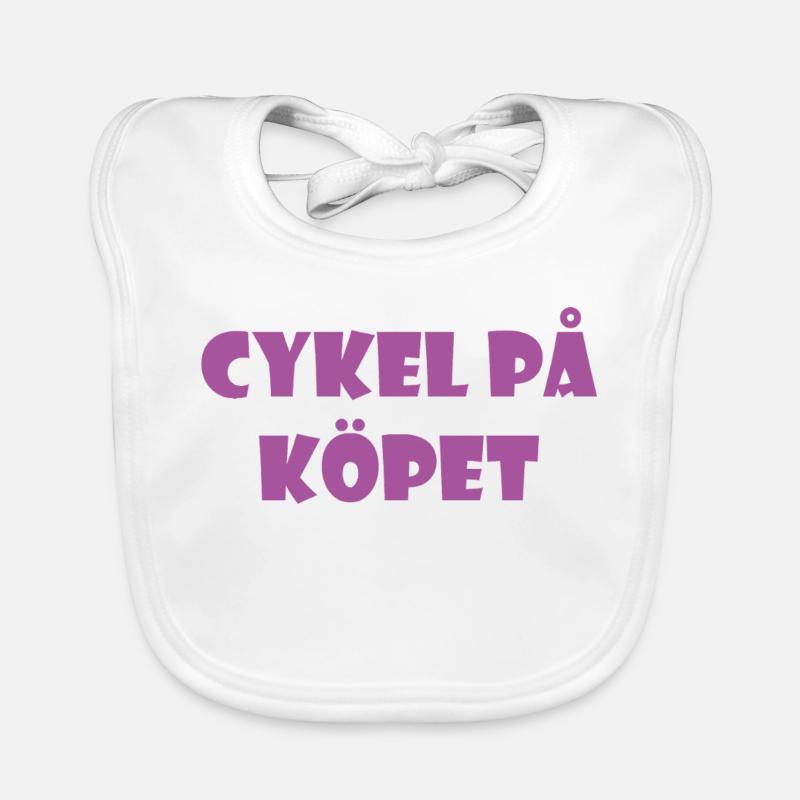 Bicycle in the Bargain – Text Design Organic Baby Bibs