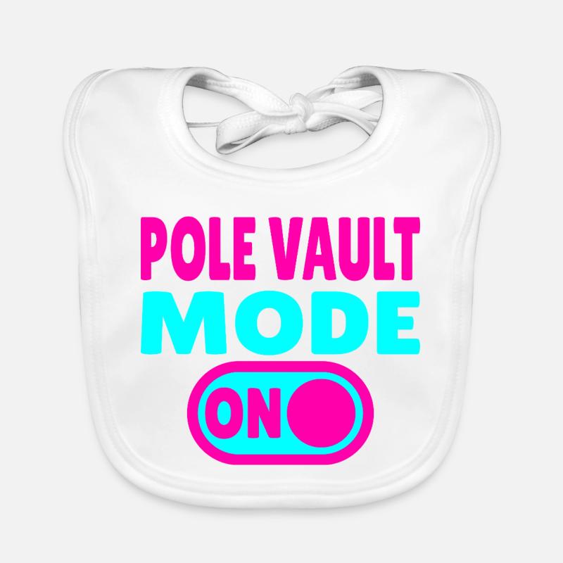 Pole Vault Mode ON – Stabhochsprung Baby Bio-Lätzchen