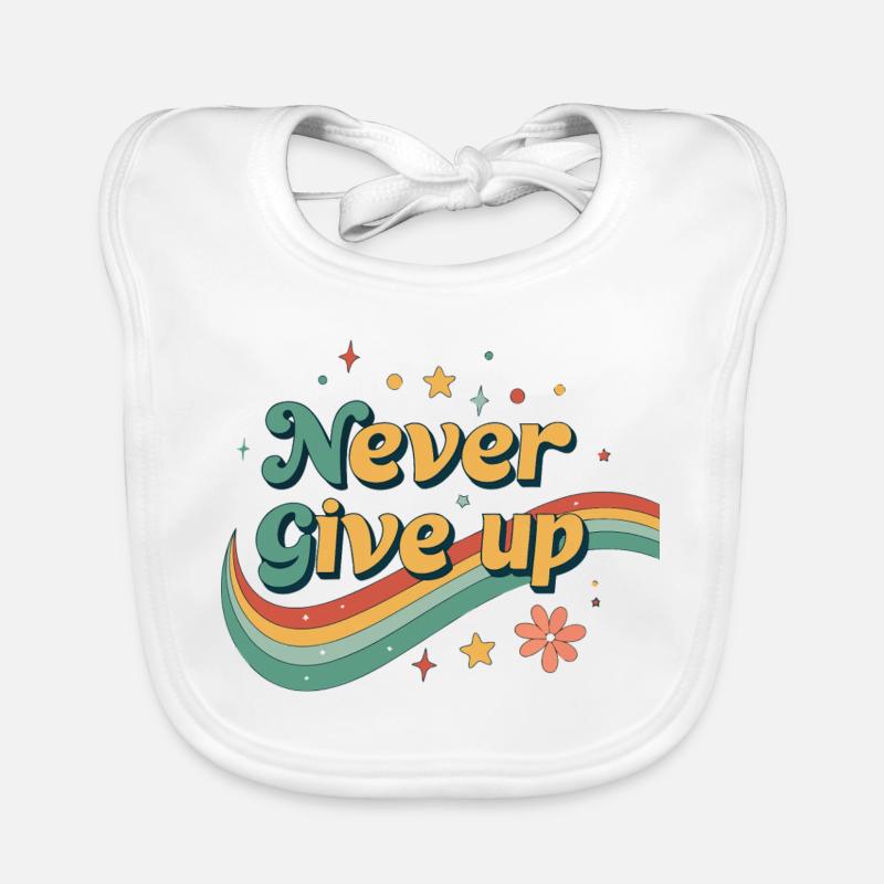 Regenbogen-Retro-Ausdauer Baby Bio-Lätzchen