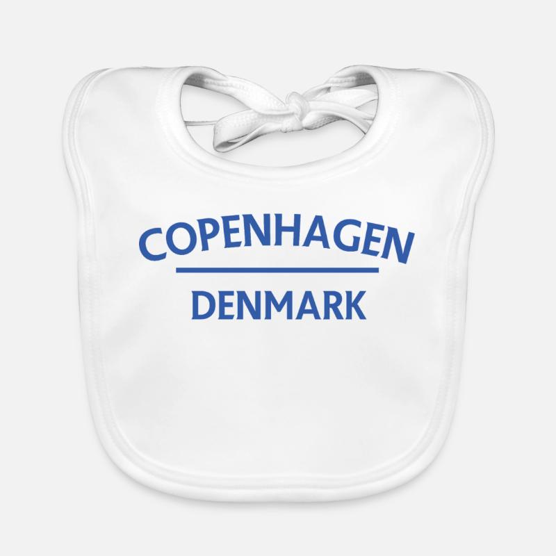 Copenhague – Danemark Textdesign Bavoir bio Bébé