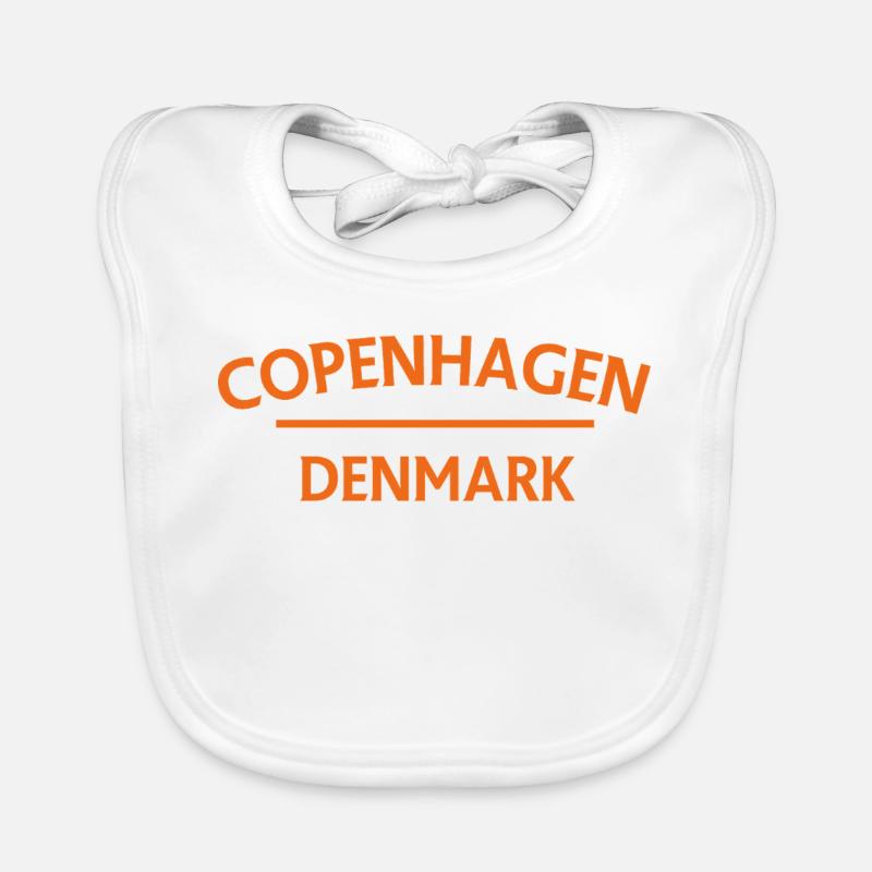 Copenhague – Danemark Textdesign Bavoir bio Bébé